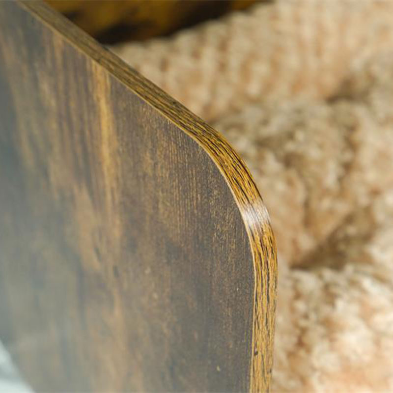 Nowoczesne łóżko dla psa w drewnie wewnętrznym z ramą Nowoczesne łóżko dla psa w drewnie wewnętrznym z ramą