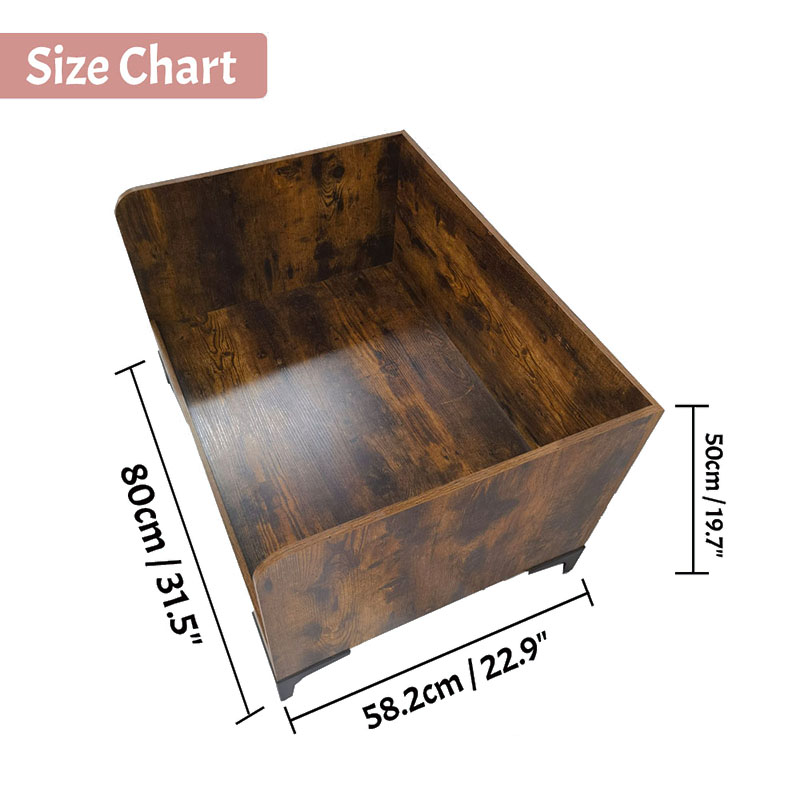 Nowoczesne łóżko dla psa w drewnie wewnętrznym z ramą Nowoczesne łóżko dla psa w drewnie wewnętrznym z ramą