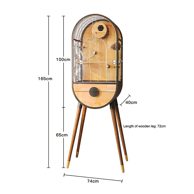 Naturalne stalowe drewniane klatkę ptaków Wyjmowana willa papugi klatki hodowlane Naturalne stalowe drewniane klatkę ptaków Wyjmowana willa papugi klatki hodowlane