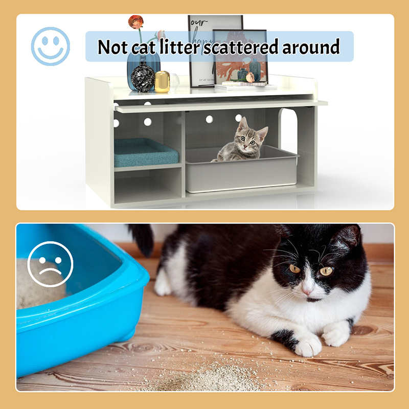 Ukryty toalet toalety Zakłada Szafka Szafka na kota klatka kota Ukryty toalet toalety Zakłada Szafka Szafka na kota klatka kota