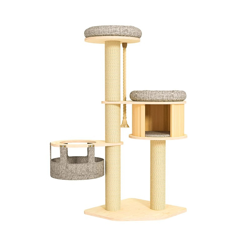 Drewniana rama wspinaczowa od podłogi do sufitu