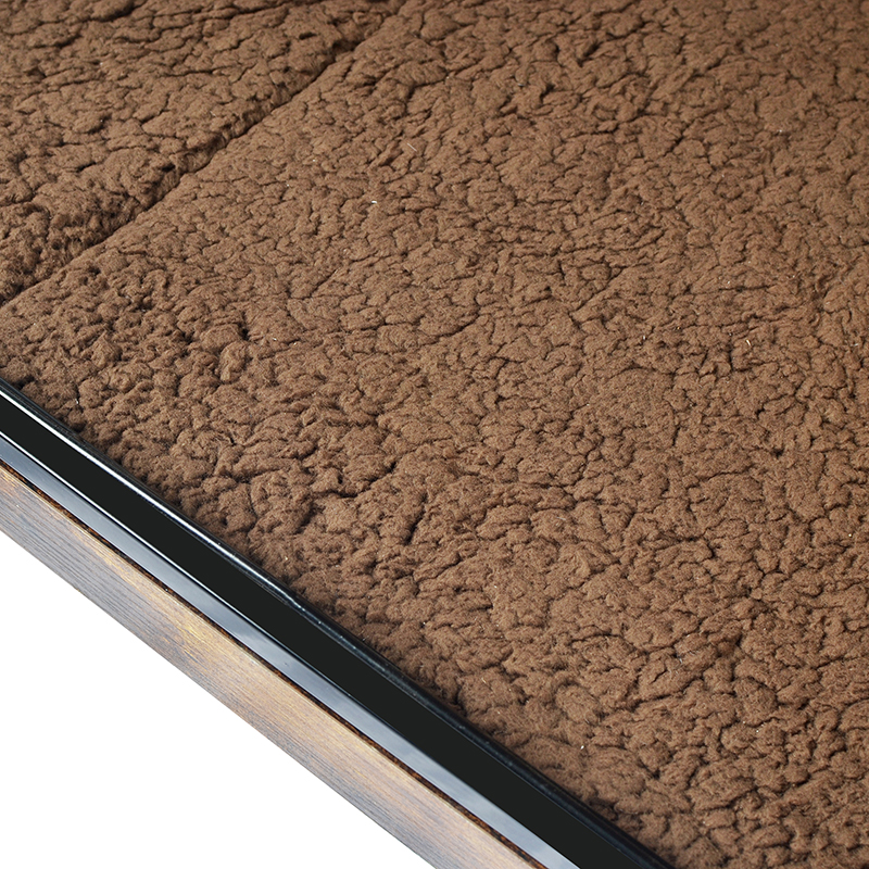 Klatka dla psa drewnianego w stylu drewnianych mebli z poduszką i kółkami Klatka dla psa drewnianego w stylu drewnianych mebli z poduszką i kółkami