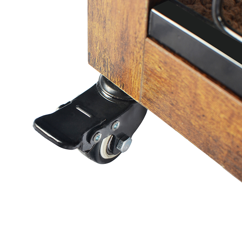 Klatka dla psa drewnianego w stylu drewnianych mebli z poduszką i kółkami Klatka dla psa drewnianego w stylu drewnianych mebli z poduszką i kółkami