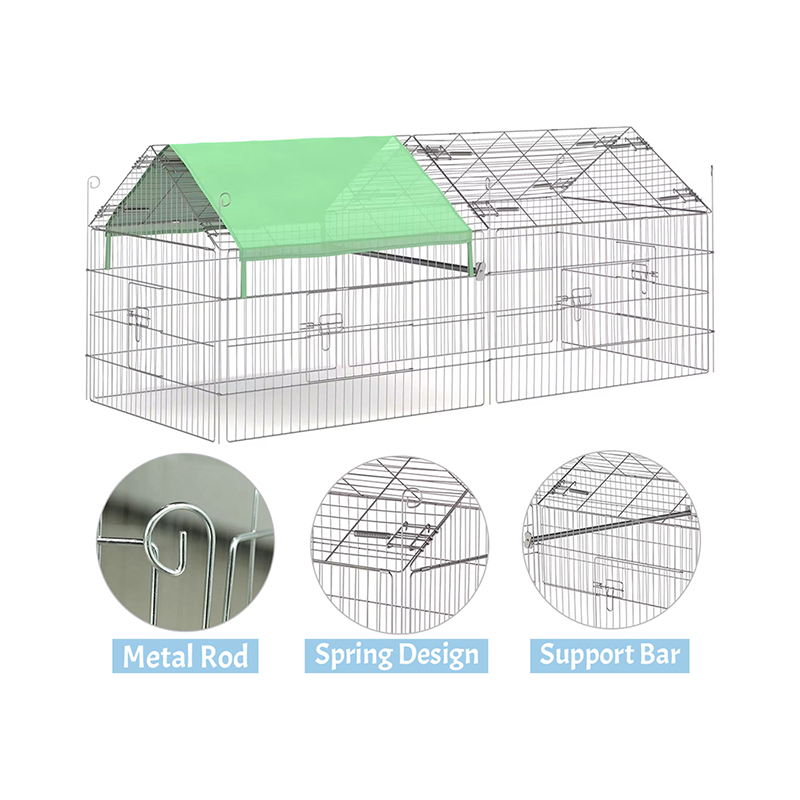 Składany składany drobiowy kurnik z okładką UV Składany składany drobiowy kurnik z okładką UV