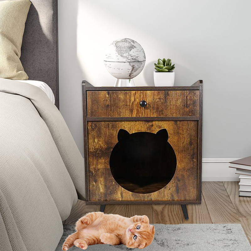 Koty w stylu mebli w kształcie telewizji klatka z szufladą szafki miotu Koty w stylu mebli w kształcie telewizji klatka z szufladą szafki miotu