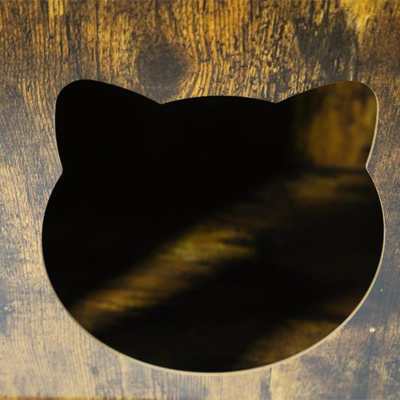 Koty w stylu mebli z szafką z miotem z półką do przechowywania Koty w stylu mebli z szafką z miotem z półką do przechowywania