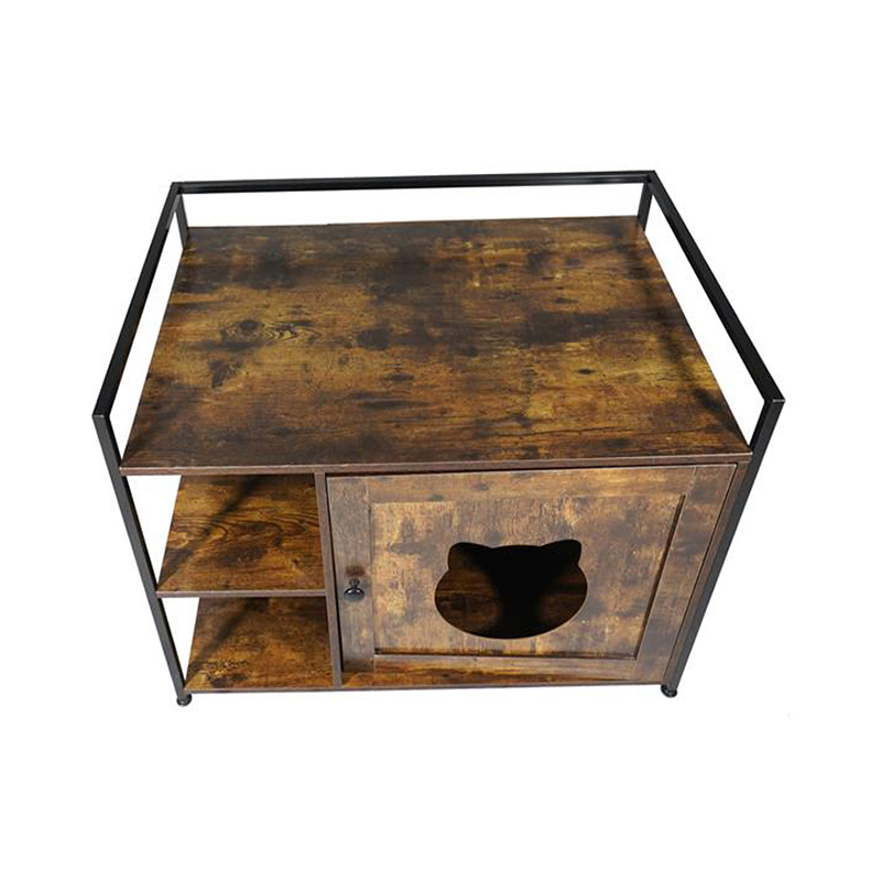 Koty w stylu mebli z szafką z miotem z półką do przechowywania Koty w stylu mebli z szafką z miotem z półką do przechowywania