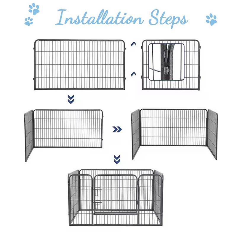 Wytrzymały składany metalowy pies metalowy pies Wytrzymały składany metalowy pies metalowy pies