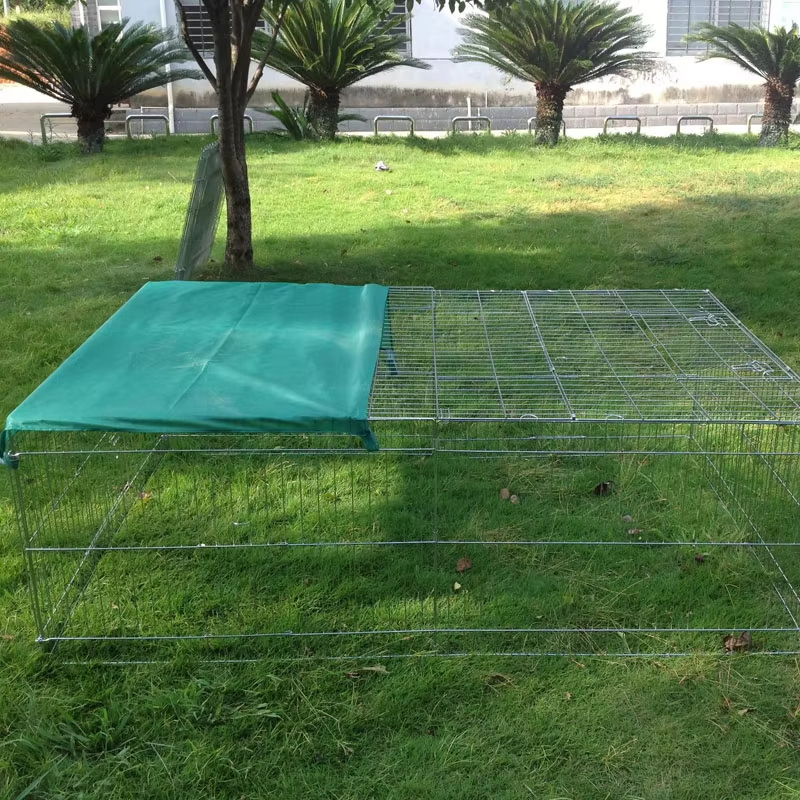 Składany druciany metalowy pies na zewnątrz z górną osłoną Składany druciany metalowy pies na zewnątrz z górną osłoną