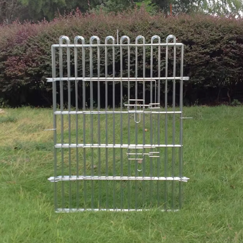 Składany druciany metalowy pies na zewnątrz z górną osłoną Składany druciany metalowy pies na zewnątrz z górną osłoną