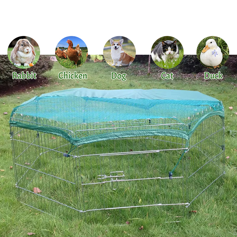 Składany druciany metalowy pies na zewnątrz z górną osłoną Składany druciany metalowy pies na zewnątrz z górną osłoną